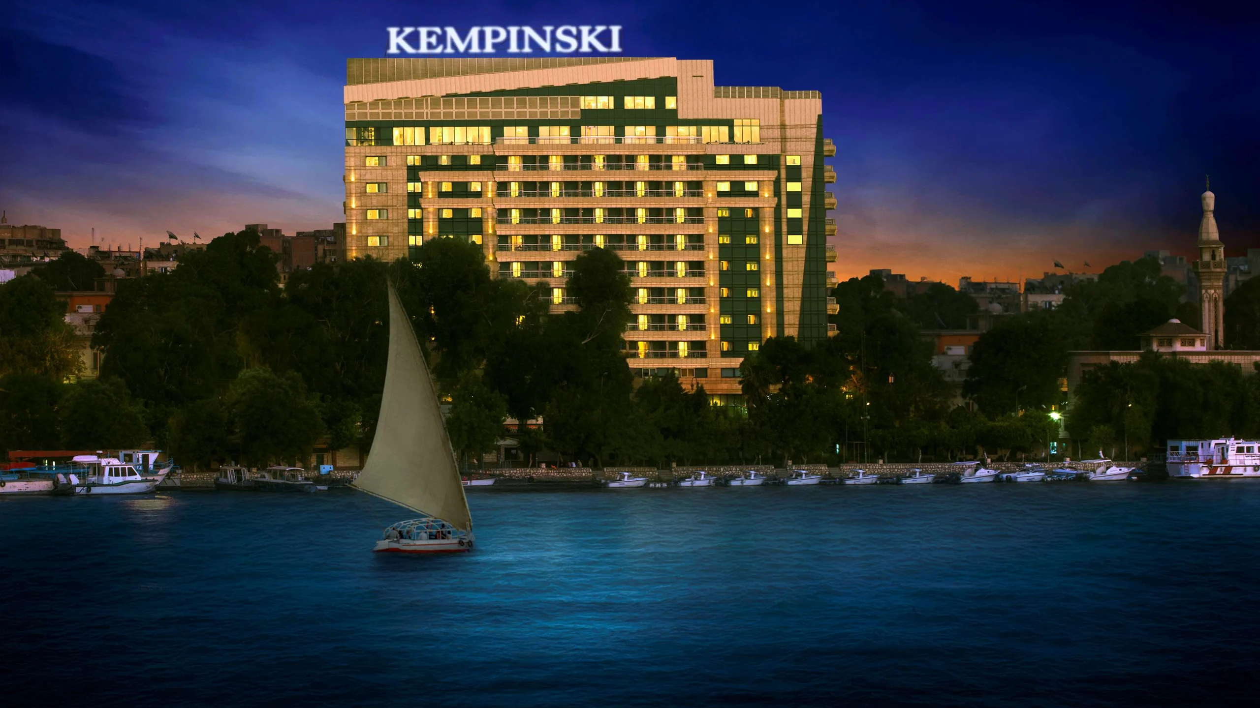 Kempinski Nile Hotel Cairo – Außenansicht am Nil